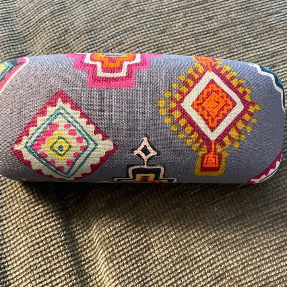 Vera Bradley Multicolor Geometric Accent Eyeglass Case